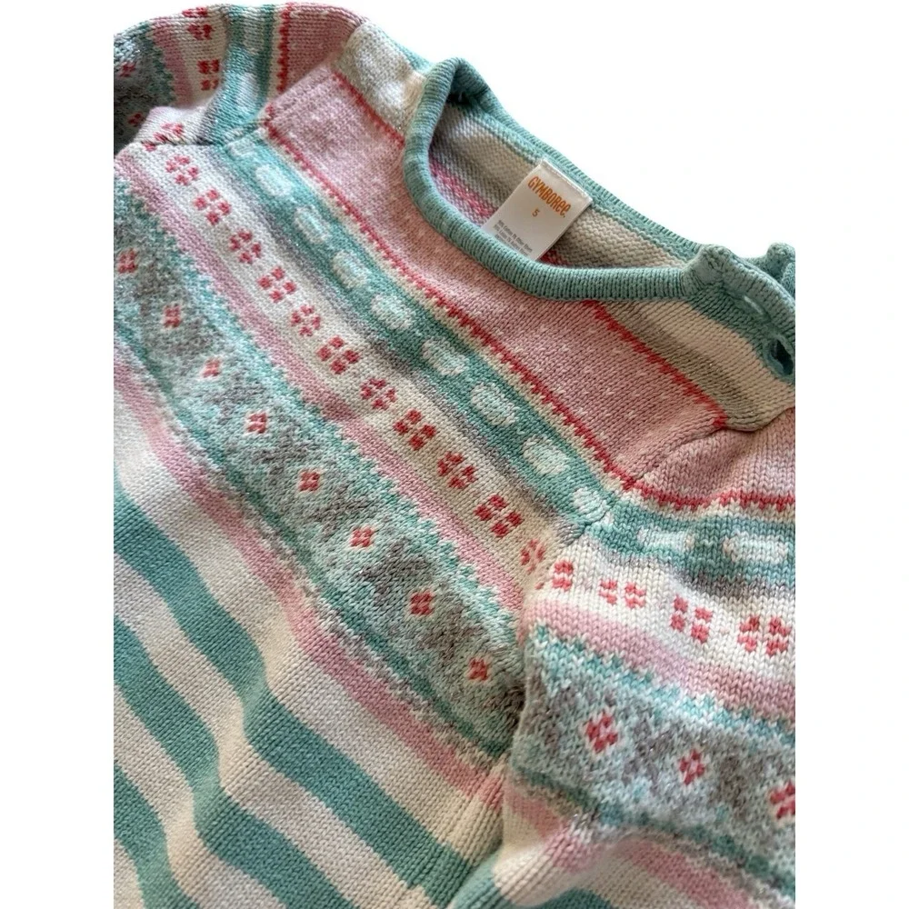 Gymboree sz 5 sweater dress winter pastel girls‎ 99% cotton